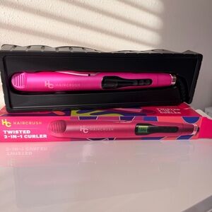 Twisted 2-in-1 Pink Hair Curler